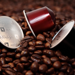 Nespresso coffee capsules product shot